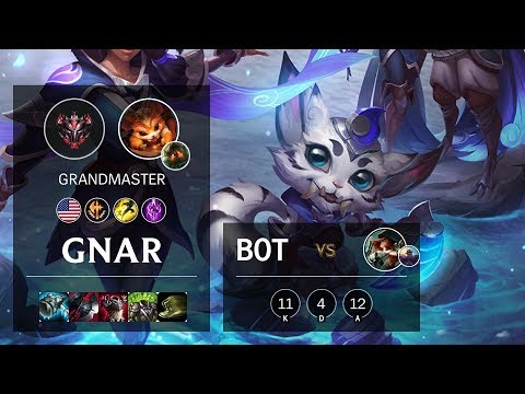 Gnar Bot vs Miss Fortune - NA Grandmaster Patch 10.6