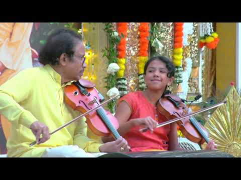 Sankarabharanam Raga - Sami Ninne Varnam - Adi Tala | Dr L Subramaniam & Mahati Subramaniam
