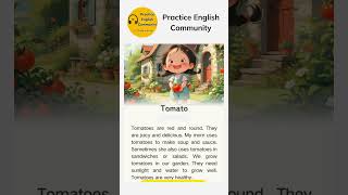 English Listening Practice – A Short Story About an Tomato| 15 Minutes of English Listening Practice