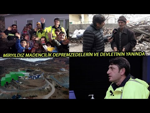 Miryıldız Madencilik Depremzedelerin ve Devletinin Yanında