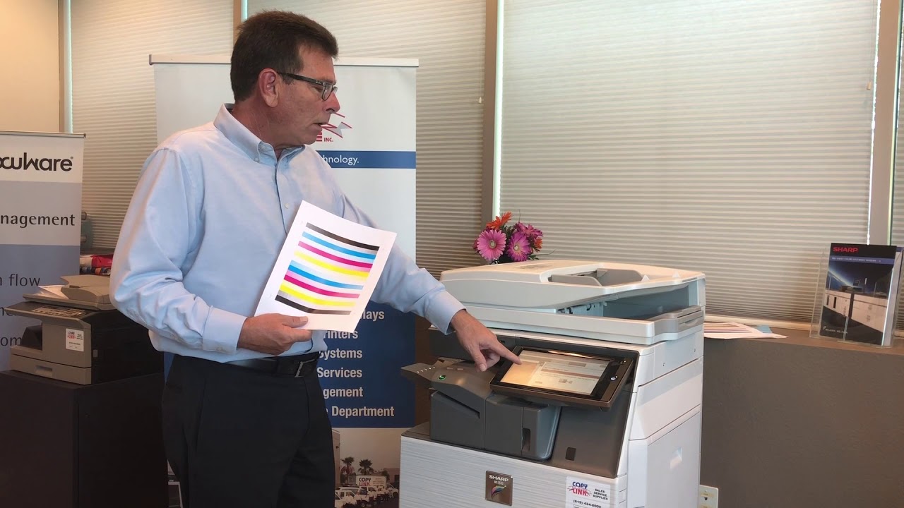 Color Calibration on a Sharp Multi Function Printer