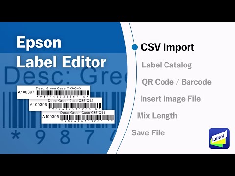 Label Editor : CSV 파일을 가져와서 인쇄하기