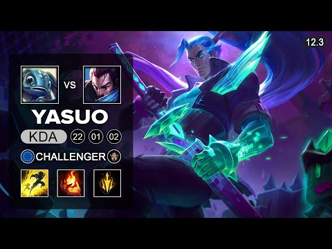Yasuo Mid vs Fizz - EUW Challenger - Season 12 Patch 12.3