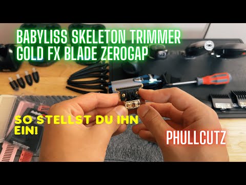 Babyliss Pro 4Artist Skeleton Trimmer Gold FX Blade Zero-Gap adjustment #phullcutz