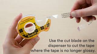 How to start a roll of Scotch® Double-Sided Tape