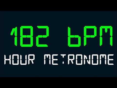 182 BPM (Beats Per Minute) Hour Metronome