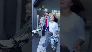 Никольис обогнала поезд на роликах 😱 #кино #дневниклили