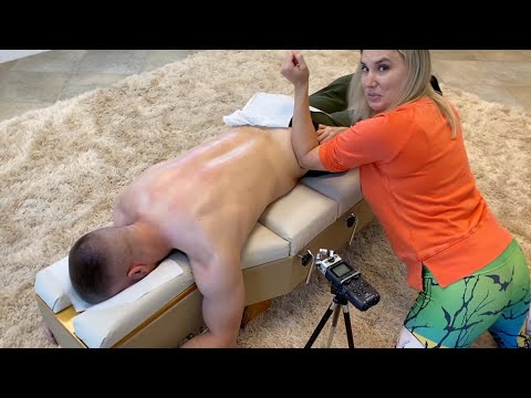 Female Chiropractor Crunches Marine’s Spine to THE EXTREME
