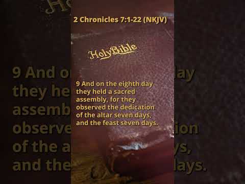 2 Chronicles 7:1-22 (NKJV)