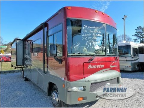 SOLD!2009 Itasca Sunstar 32K Rare Small Diesel Class A ,Front Engine, 2 Slides, Bunks, 33ft. $59,900