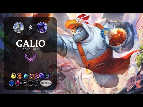 Galio Mid vs Ryze - EUW Master Patch 12.22