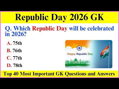 Republic Day 2026 Quiz | Republic Day Quiz in English | Republic Day GK Questions | MCQ MASTERY