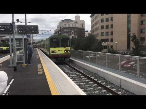 Irish Rail DART 8100 and 8500 Class Action at Grand Canal Dock (28/7/17)