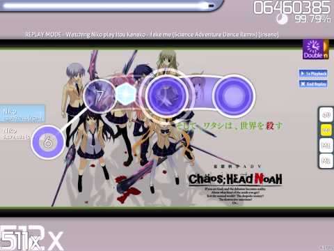 [osu!] Itou Kanako - fake me (Science Adventure Dance Remix) (Niko)