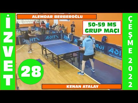 ÇEŞME 2022 | KENAN ATALAY - ALEMDAR BERBEROĞLU | 50-59 MS | GRUP MAÇI