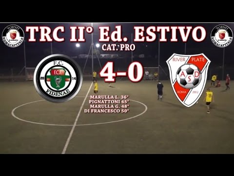 TRC II Ed. ESTIVO - Ca8 - COPPA RIONI - 3° Giornata -  FC FIDENAE - RIVER PLATE PONTE MILVIO 4-0