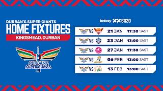 Durban's Super Giants at Kingsmead 🚨 | Betway SA20 Season 5 Home Fixtures