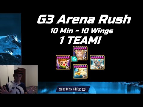 G3 Arena Rush, 10 Min, 10 Wings 1 Team?! - Summoners War