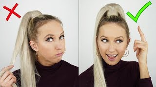 How to Put in a Fake Ponytail | Kiki Hair Extensions