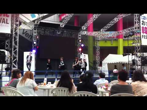 "Angel (너의세상으로) + MAMA" EXO-K medlay 120902 in ODAIBA, JAPAN by EXO-Q (Japanese girls)
