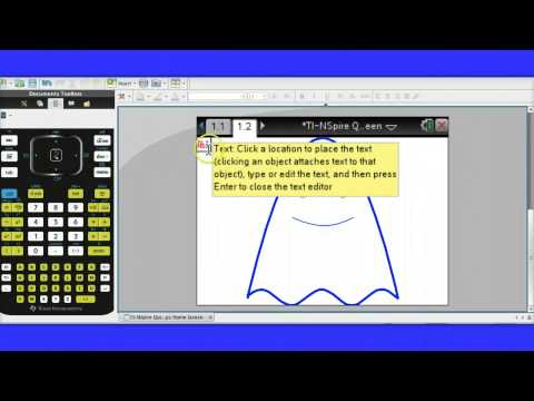 TI-NSpire Quick Tip #12 - Annotate a Graph with Text