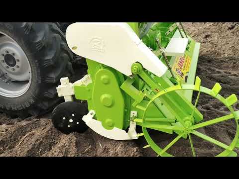 Cast iron rotavator with seeds drill