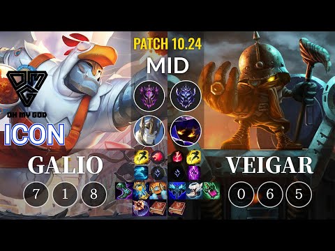 OMG icon Galio vs Veigar Mid - KR Patch 10.24