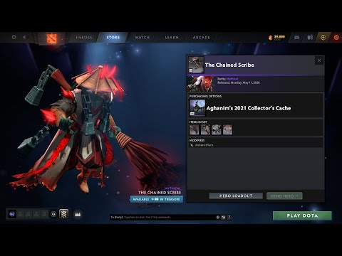 AGHANIMS 2021 COLLECTORS CACHE - THE CHAINED SCRIBE -GRIMSTROKE SET