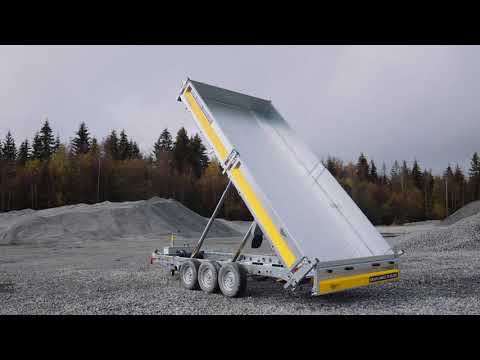 Brian James Trailers Tipper 2 - 3 aksler - 2 tippsylindere