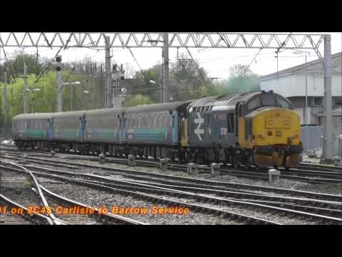 DRS Diesel Locos at Carlisle - Class 37, Class 66 & Class 68 Locos - 22nd April 2017