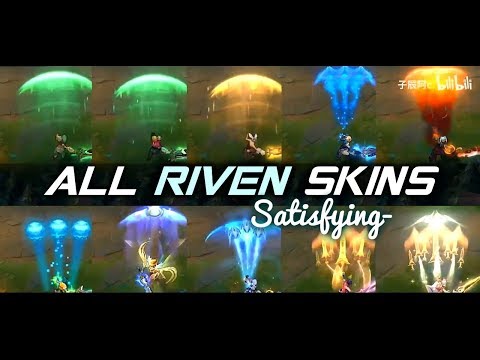 ALL RIVEN SKINS •Satisfying• [SKINS PREVIEW] | Skin Comparison 2020