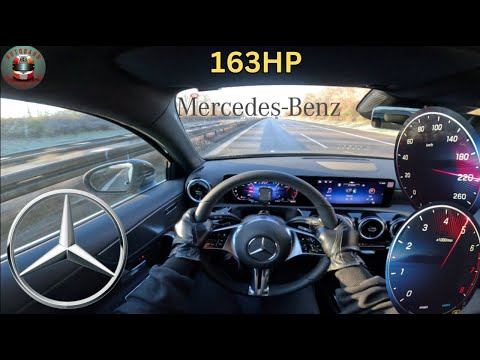 Mercedes-Benz A200 || 163HP || TOP SPEED on german Autobahn