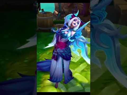 New Snow Moon Morgana Skin Emote #leagueoflegends