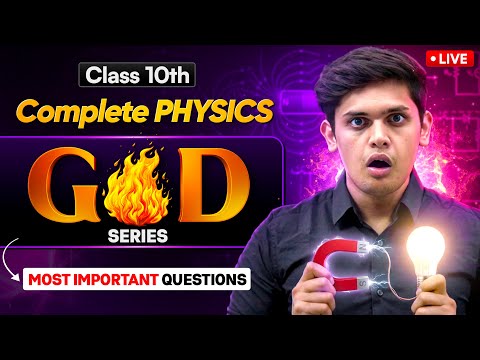 Class 10th Science - Complete Physics Most Important Questions🔥| Prashant Kirad