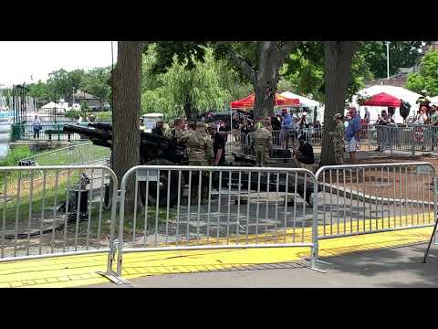 Tuning up the Howitzers at the Boston Pops 4th of July 2019