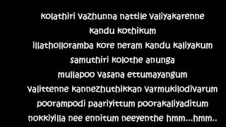 Chimmi chimmi (lyrics) - Peppy Malayalam song