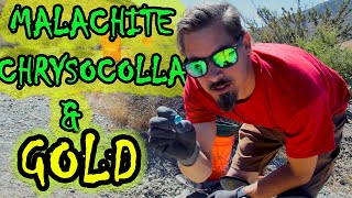How to Locate A Prospecting Site | Malachite Chrysocolla & Gold in a Copper Mine!