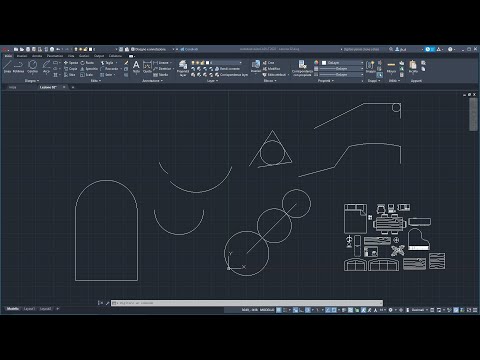 Videocorso AUTOCAD - 03 - Disegno 2D CAD e Grafica Vettoriale, Linea, Polilinea, Cerchio e Arco
