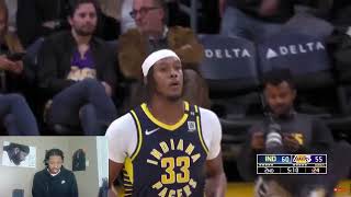 Reacting To PACERS at LAKERS | FULL GAME HIGHLIGHTS