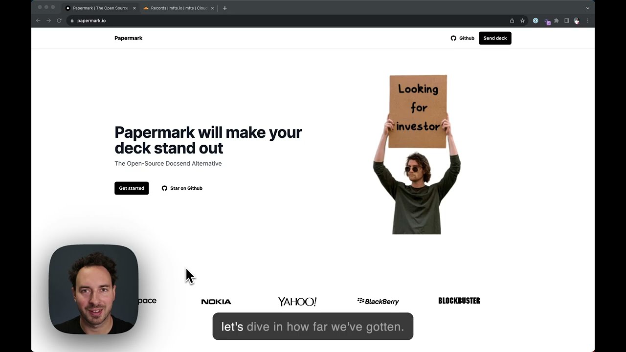Papermark demo video