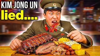 North Korean tries American BBQ for the First Time!