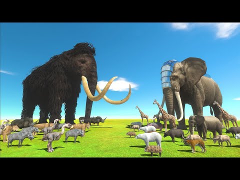 Prehistoric Mammals vs Modern Mammals | Who is Stronger? - Animal Revolt Battle Simulator