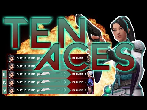TEN VALORANT ACES