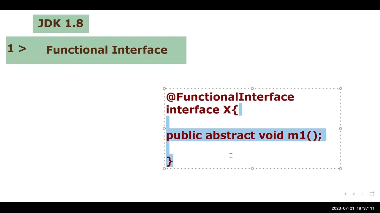 Java 8 Feature | Functional Interface | Marker Interface | Example