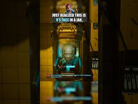 Just realized this is V's face in a jar #shorts #cyberpunk