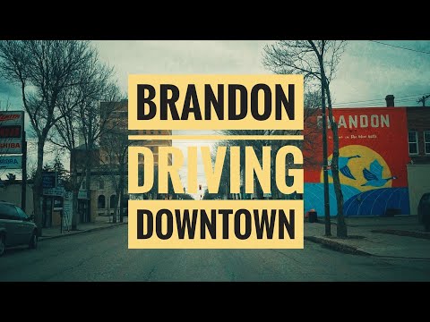 Driving Downtown - Brandon, MB, Canada