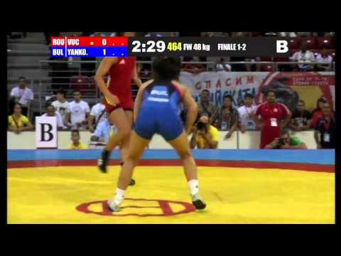 Finale 1-2 Female Wrestling 48 Kg (ROU) Emilia Alina VUC vs (BUL) Elitsa Atanasova YANKOVA