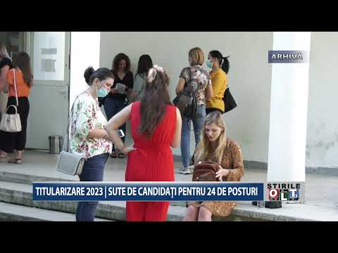 TITULARIZARE 2023│SUTE DE CANDIDATI PENTRU 24 DE POSTURI