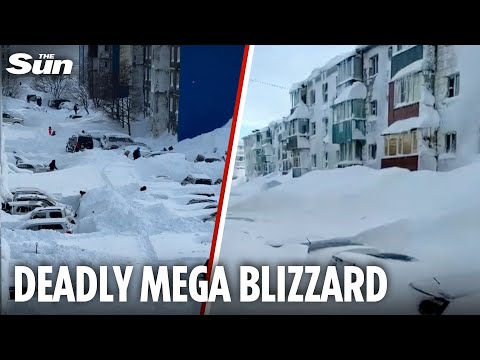 Russia faces 'SNOW APOCALYPSE' after deadly record snowfall buries cities