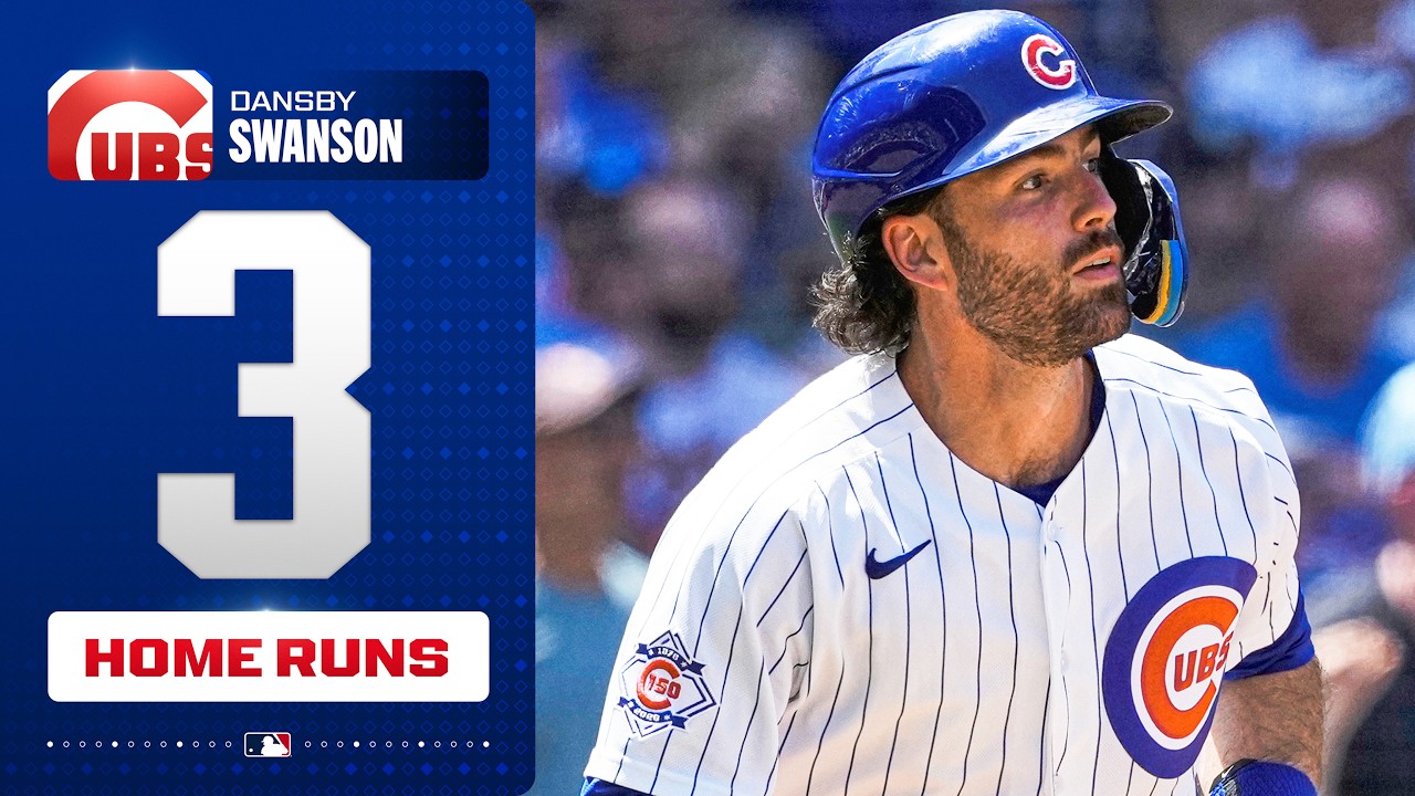 3-HOMER GAME for Dansby Swanson! (Most RBI in a game by a Cubs player since 2002) | MLB Highlights